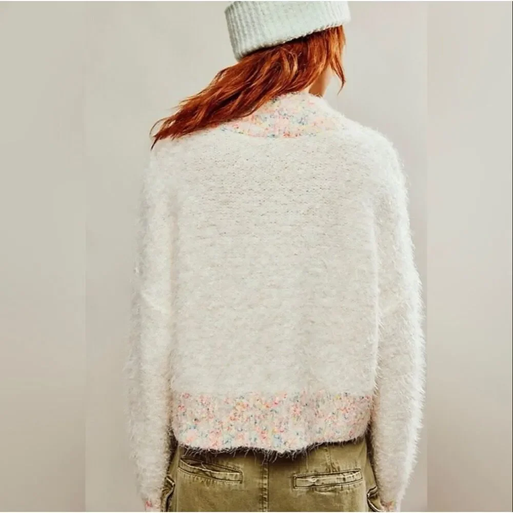 Free People Stardust Sweater in Gardenia Combo Size XS